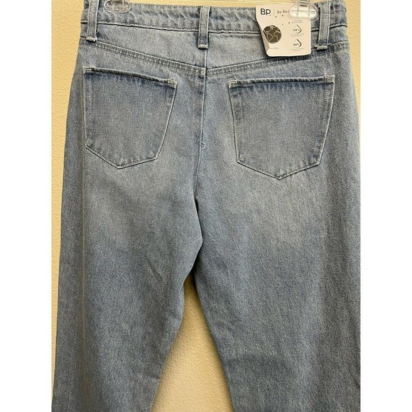 BP Mom Jeans Sz 27 High Waist Ankle Light Wash Denim NEW - Picture 6 of 6